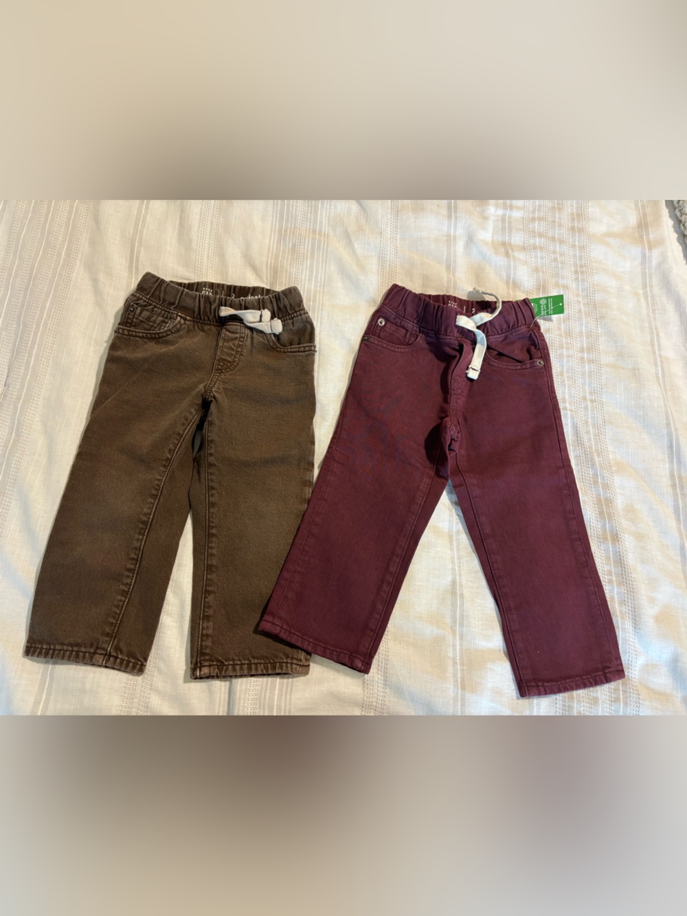 GAP Kids Brown and Maroon Corduroy Pants Set